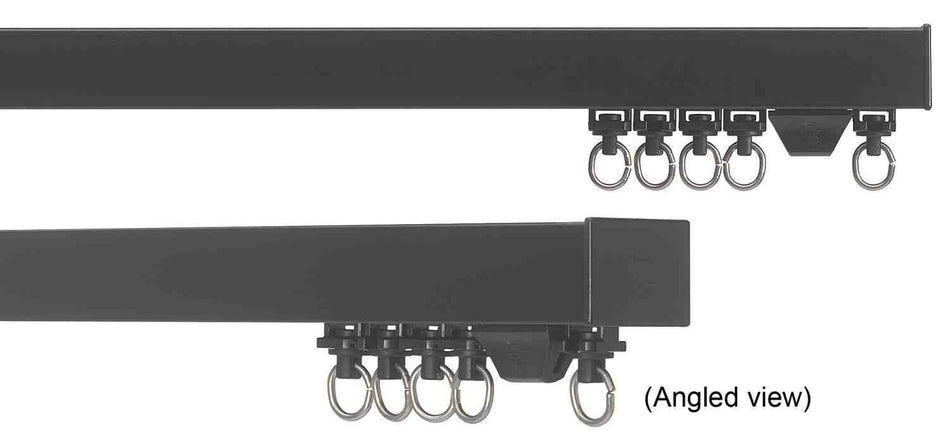 Silent Gliss 6970 Hand Drawn Silent Curtain Track Black