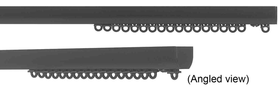Silent Gliss 6840 Standard Curtain Track Hand Drawn Black