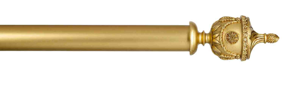 Byron Manor 35mm 45mm 55mm Curtain Pole Burnished Gold Newington