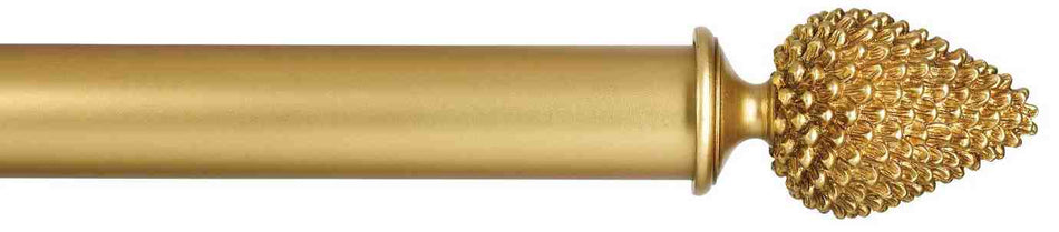 Byron Manor 35mm 45mm 55mm Curtain Pole Burnished Gold Haggerston