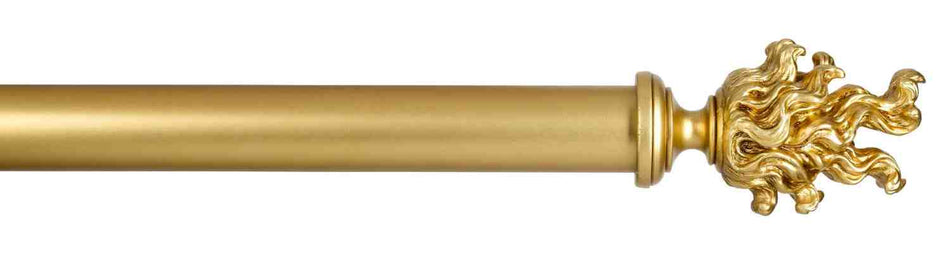 Byron Manor 35mm 45mm 55mm Curtain Pole Burnished Gold Brunswick