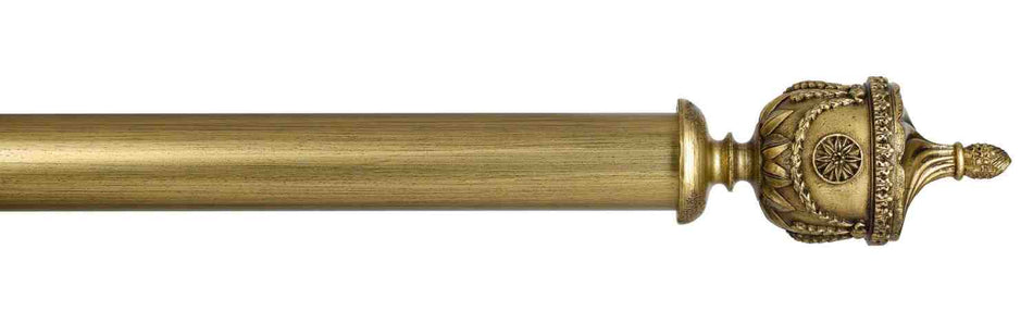 Byron Manor 35mm 45mm 55mm Curtain Pole Antiqued Gold Newington