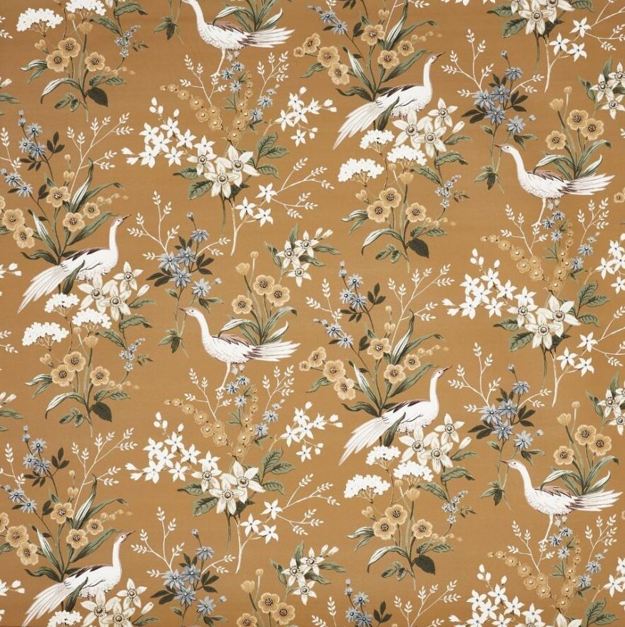 Prestigious Textiles Jasmine Jade Honey Fabric