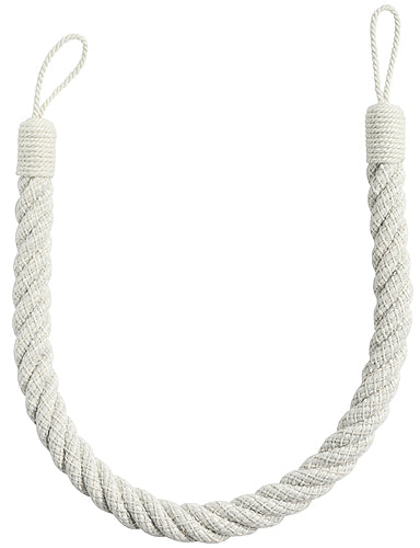 Laura Ashley Anniversary Felton Rope Tieback Slate White