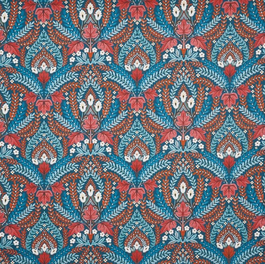 Prestigious Textiles Poetry Script Midnite Fabric