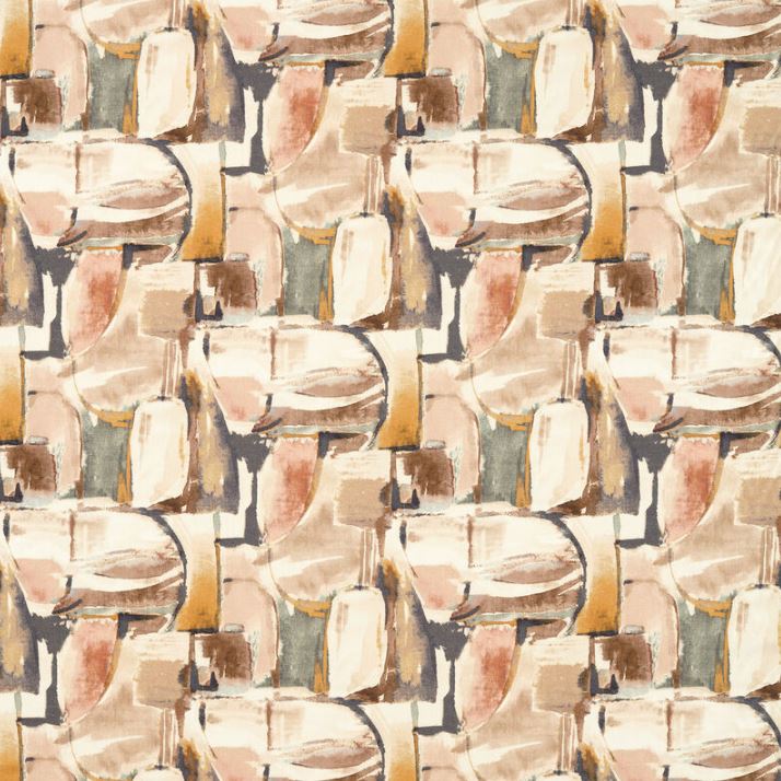 Clarke & Clarke Vivido Figura Blush/Natural Fabric