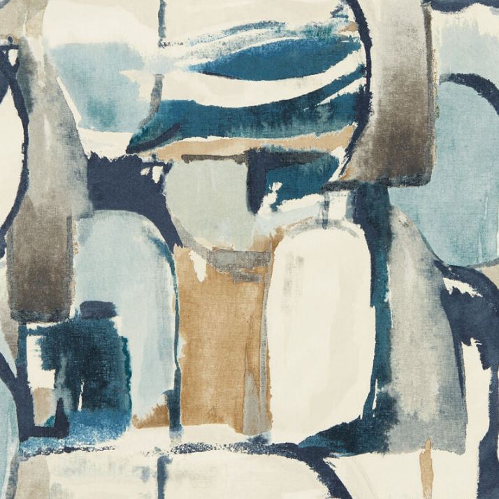 Clarke & Clarke Vivido Figura Denim/Linen Wallpaper