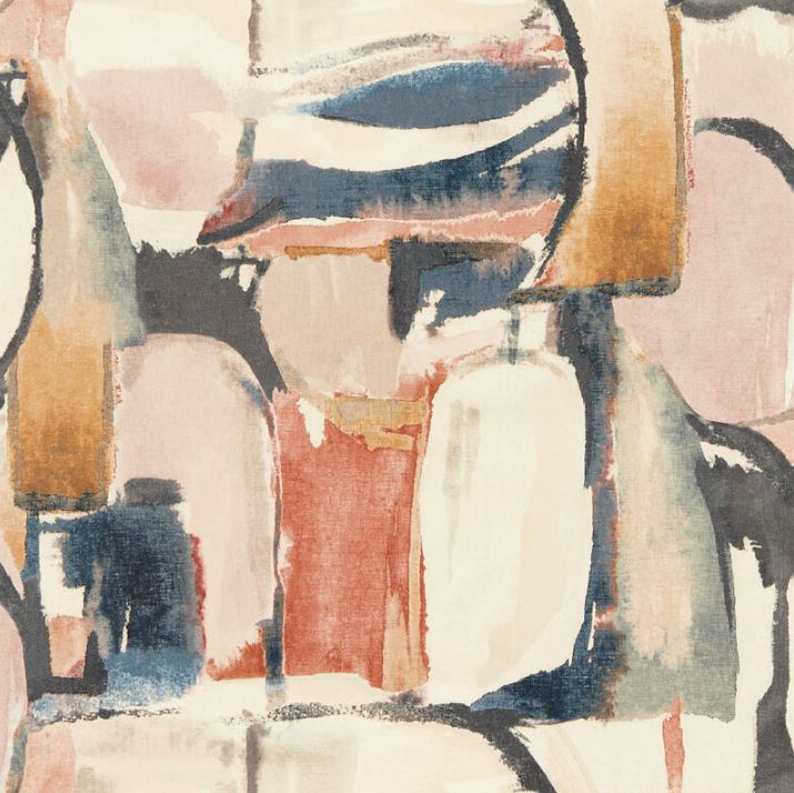 Clarke & Clarke Vivido Figura Midnight/Spice Wallpaper