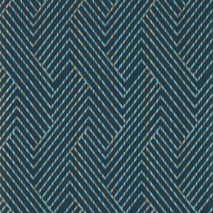 Clarke & Clarke Vivido Grassetto Midnight Wallpaper