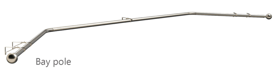 Speedy 19mm Eyelet Bay Pole Satin Silver Ball