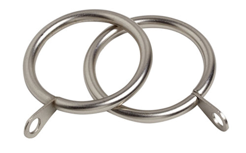 Speedy Finesse Metal Curtain Rings Satin Silver