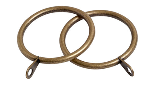 Speedy Finesse Metal Curtain Rings Antique Brass