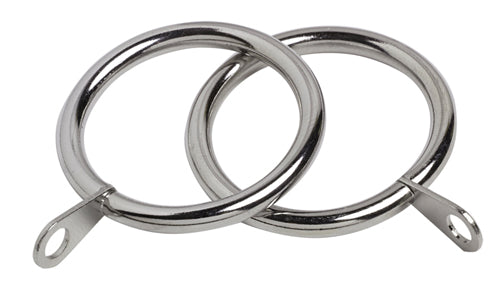 Speedy Finesse Metal Curtain Rings Chrome