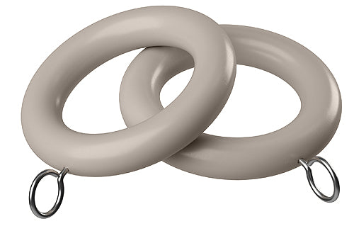 Speedy Woodland 28mm Wood Curtain Pole Rings Grey