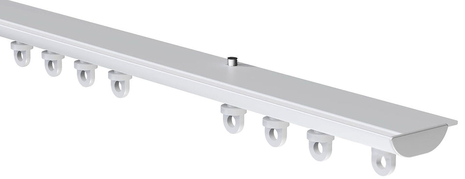 Speedy Discrete Aluminium Top Fix Curtain Track White