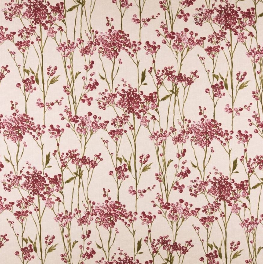 Ashley Wilde Sherwood Hawthorn Cranberry Fabric