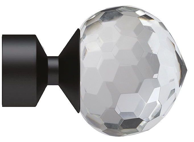 Speedy Poles Apart 28mm Finials only Black Bella