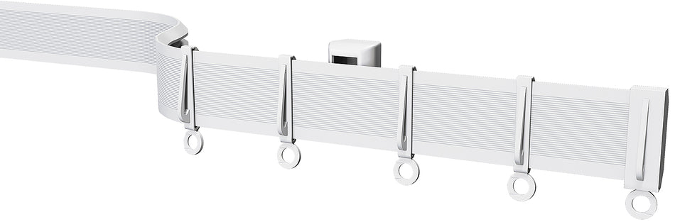 Speedy Streamline PVC Coiled Curtain Track White