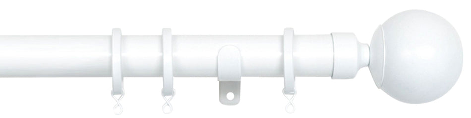 Jones Cosmos 28mm Pole, Matt White, Ball