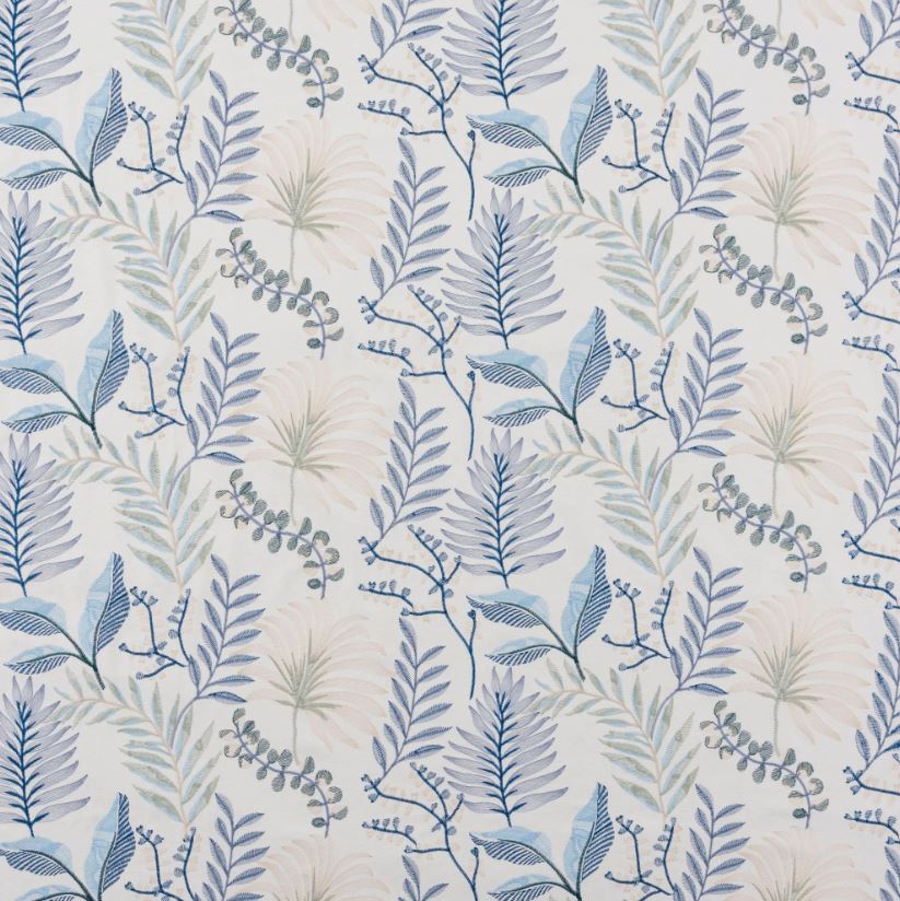 Beaumont Textiles Papyrus Mimosa Sapphire Fabric