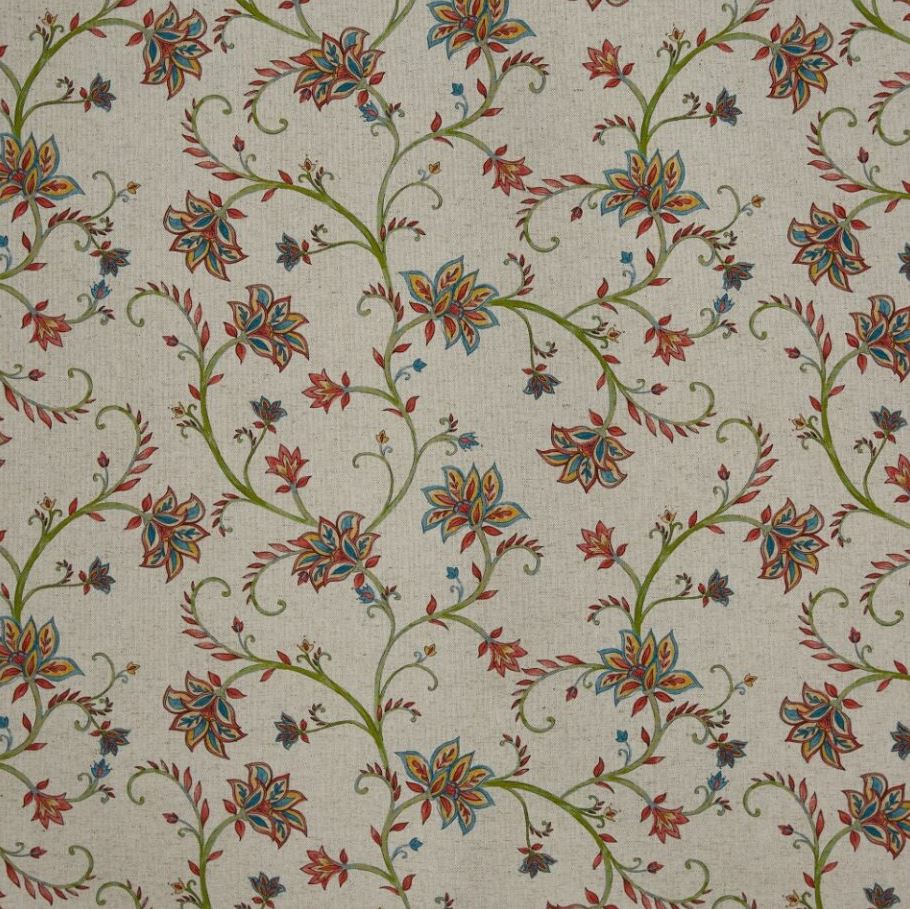 Prestigious Textiles Greenhouse Kentwell Poppy Fabric
