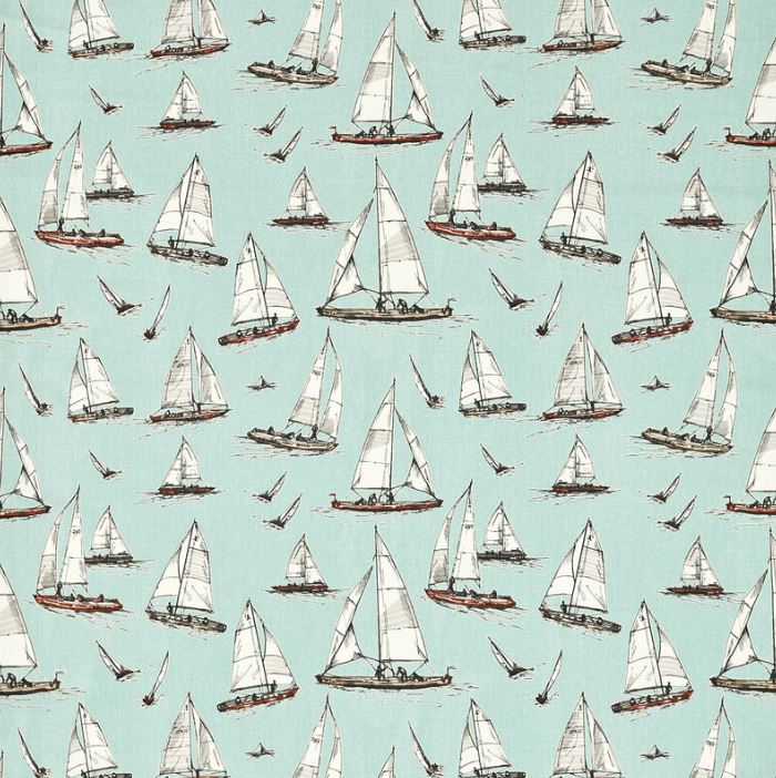 Studio G Marina Sailing Yacht Mineral Fabric