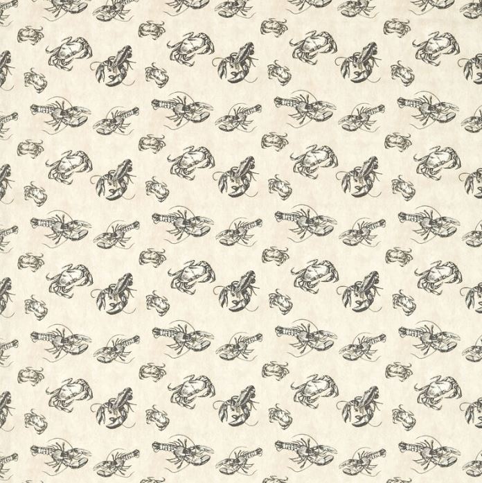 Studio G Marina Shellfish Charcoal Fabric
