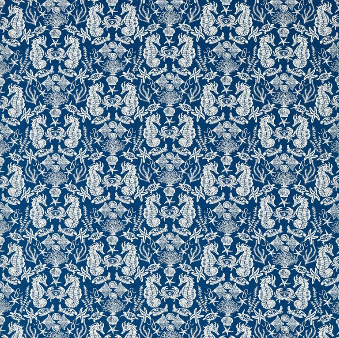 Studio G Marina Aquarium Navy Fabric