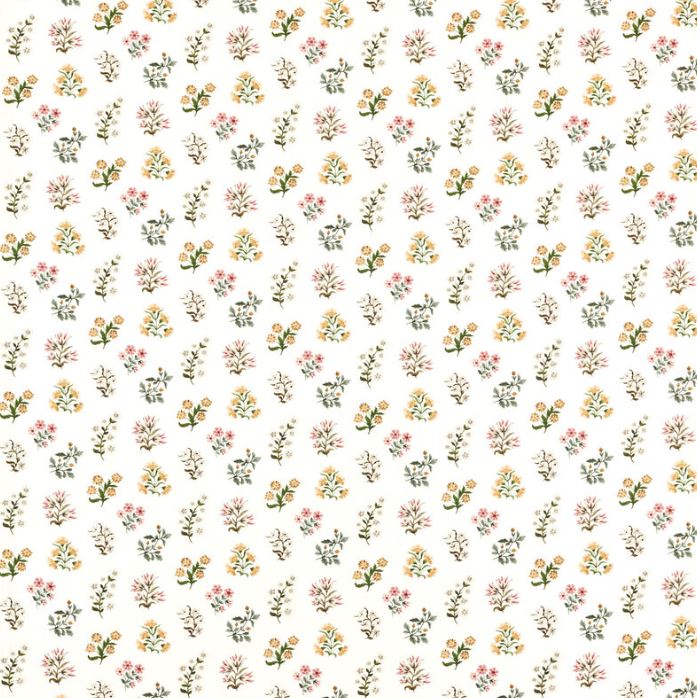 Clarke & Clarke Secret Garden Leiden Blush/Ochre Fabric