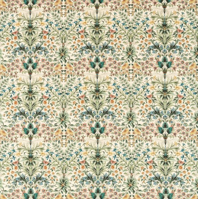 Clarke & Clarke Secret Garden Mirabell Summer Fabric