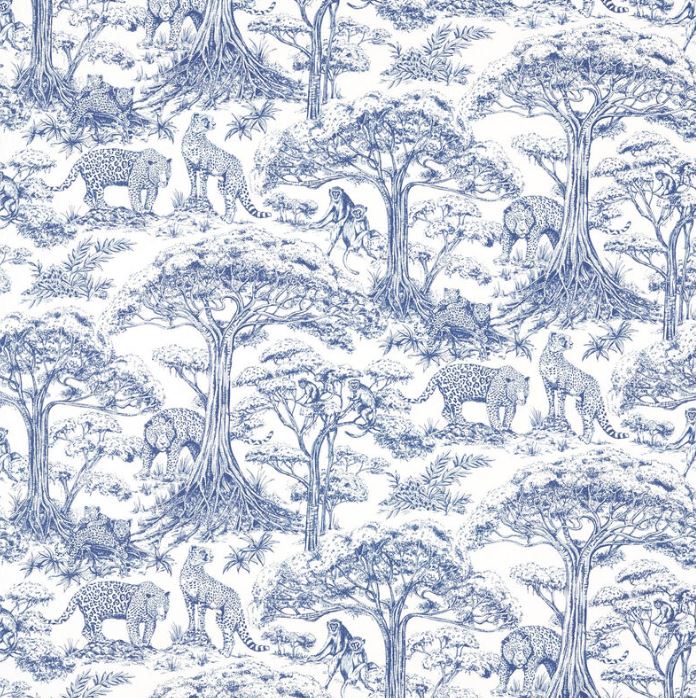 Clarke & Clarke Breegan Jane Kisumu Midnight Fabric