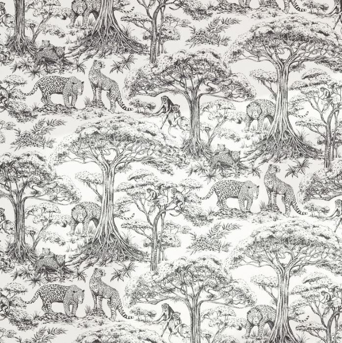 Clarke & Clarke Breegan Jane Kisumu Noir Fabric