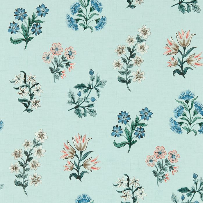 Clarke & Clarke Secret Garden Leiden Seaglass Wallpaper