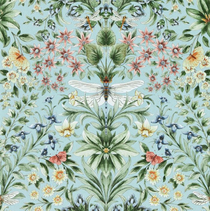Clarke & Clarke Secret Garden Mirabell Seaglass Wallpaper