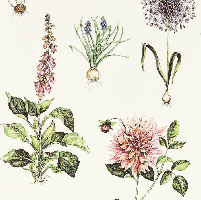 Clarke & Clarke Secret Garden Roseraie Summer Wallpaper