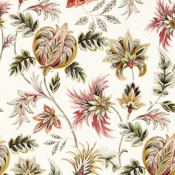 Clarke & Clarke Secret Garden Sizergh Blush/Sage Wallpaper