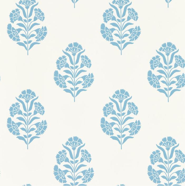 Clarke & Clarke Secret Garden Standen Denim Wallpaper