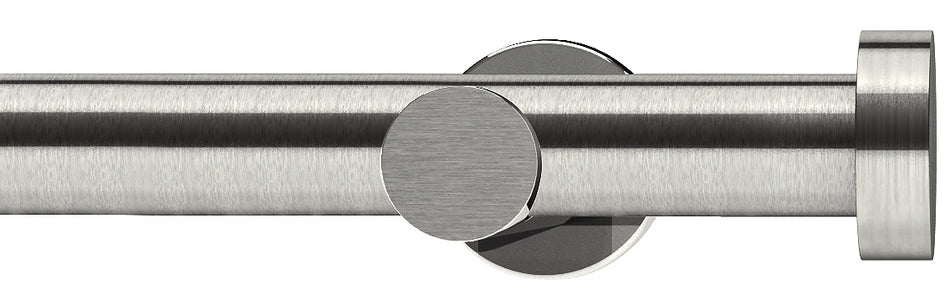 Integra Elements Stud 28mm Eyelet Curtain Pole Satin Steel