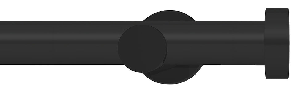 Integra Elements Stud 28mm Eyelet Curtain Pole Matt Black
