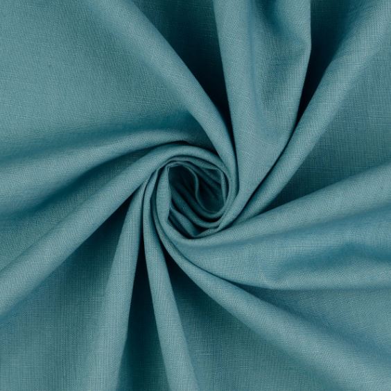 Chatham Glyn Purely Linen Azure Blue Fabric