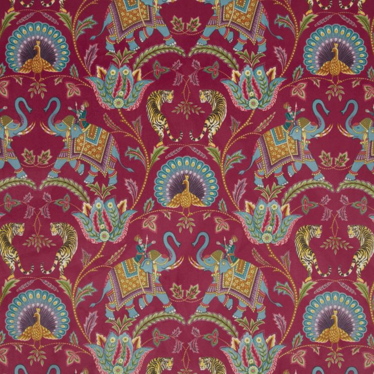 ILIV Orissa Sumatra Velvet Cerise Fabric