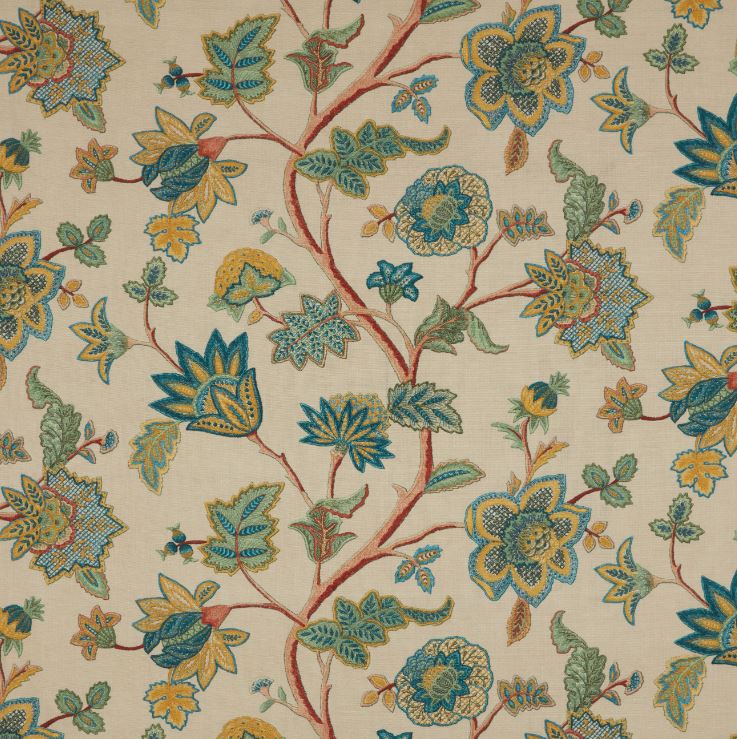 ILIV Orissa Chanderi Malachite Fabric
