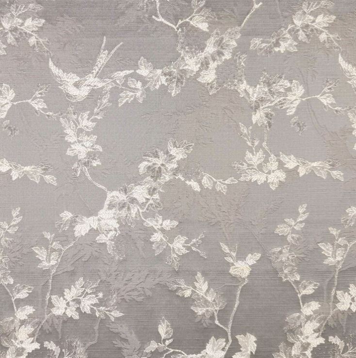 Chatham Glyn Paradise Dahlia Dove Fabric