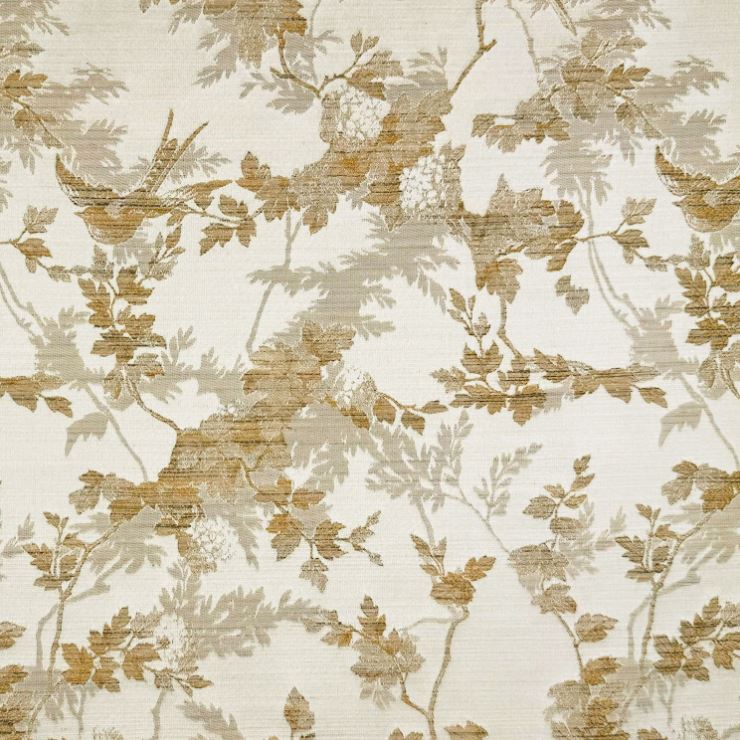 Chatham Glyn Paradise Dahlia Fawn Fabric