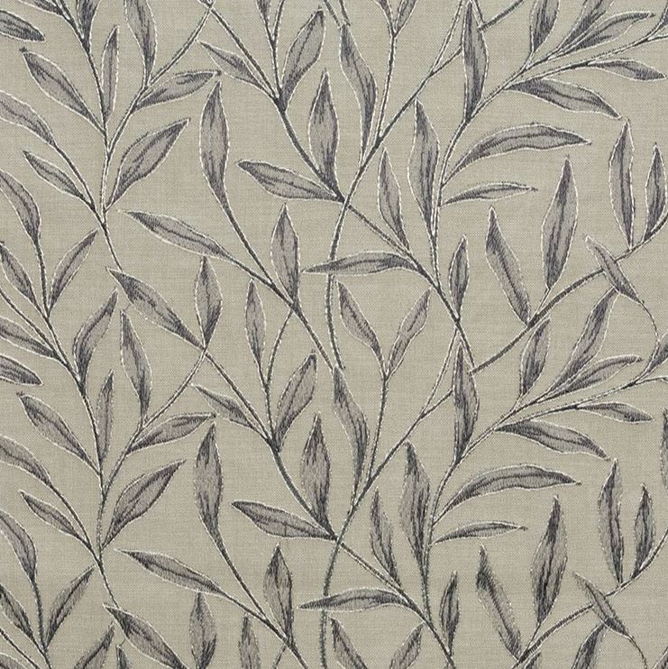 Fibre Naturelle Fontaine Charcoal Fabric