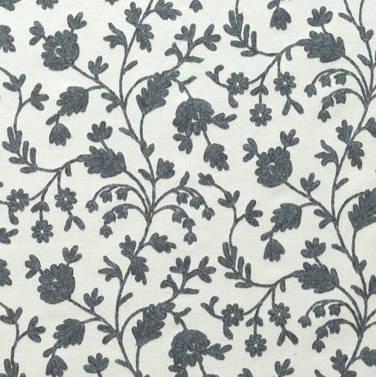 Fibre Naturelle Lucca Charcoal Fabric