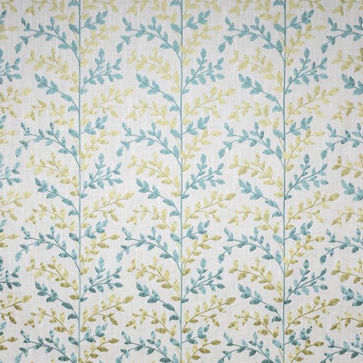 Fibre Naturelle Zoe Sky/Light/Goldenrod Fabric