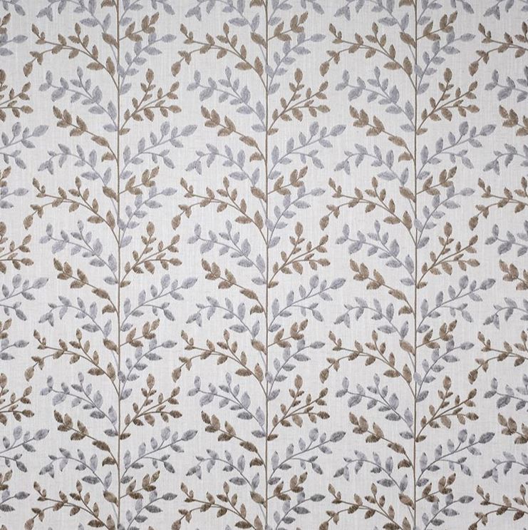 Fibre Naturelle Zoe Peanut/Mink Fabric