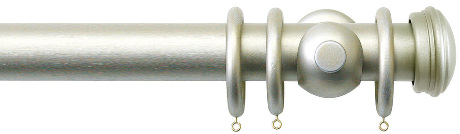 Jones Florentine 48mm Pole, Cup, Champagne Silver, Endcap