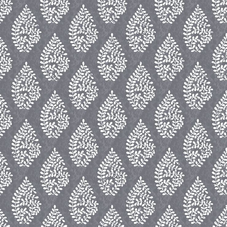 Chatham Glyn Indienne Bagru Dove Grey Fabric